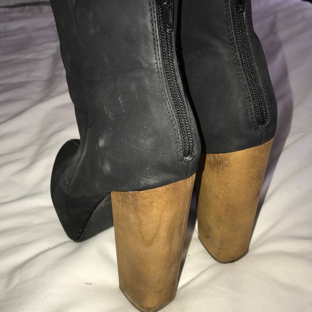 Steve Madden wooden platform heel